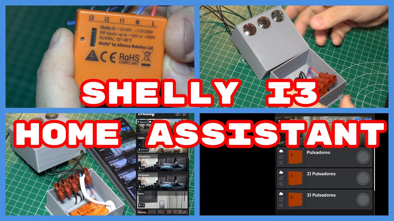Shelly i3. Unboxing. Configuración. Home Assistant (#4K)