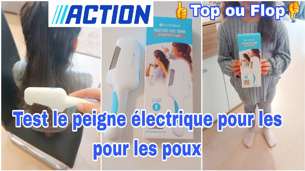 🌺|| JE TEST LE PEIGNE ÉLECTRIQUE POUR LES POUX ACTION 🥰 - 👍TOP OU FLOP 👎#action #test #actionaddict