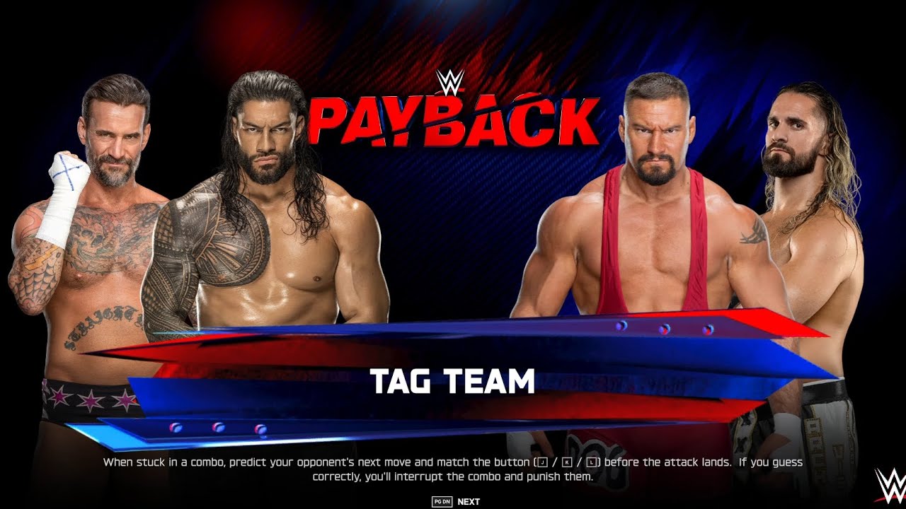 BRON BREAKKER & SETH ROLLINS VS ROMAN REIGNS & CM PUNK - @GameOnHarsh #wwe #wwe2k25gameplay