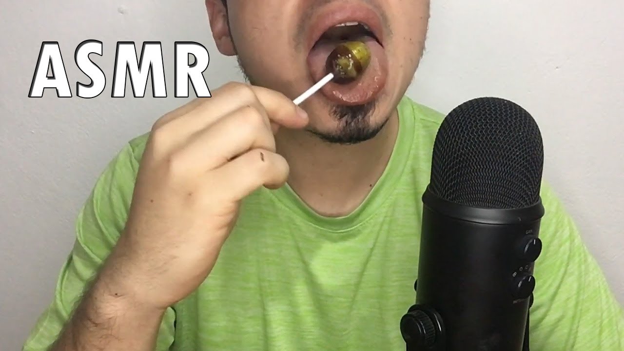 ASMR Lollipop Mouth Sounds (Sin Hablar) | Lamiendo Bom Bom Bun | JDiego Come