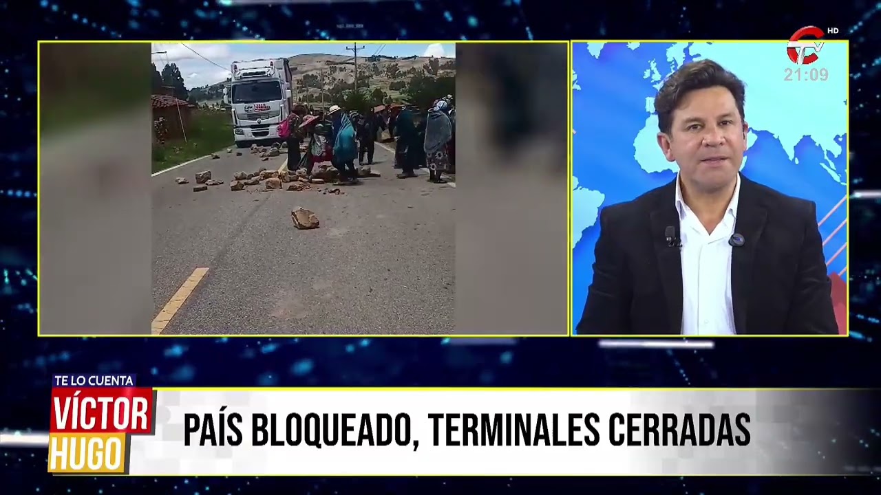  BOLIVIA SE MANTIENE BLOQUEADA: 52 PUNTOS  PARALIZAN EL PAÍS