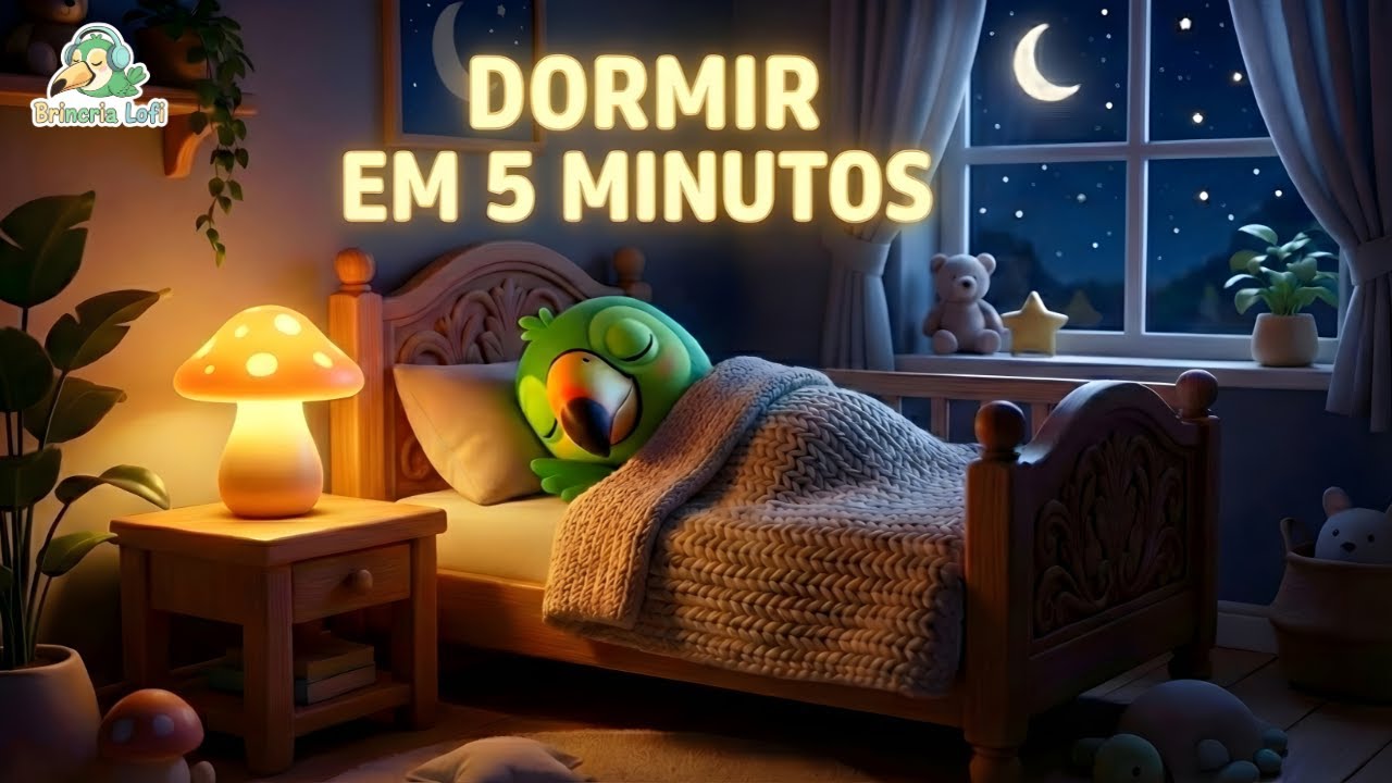 🔴 24h: MÚSICA PARA BEBÊ DORMIR EM 5 MINUTOS 💤 Lofi Infantil Relaxante & Ruído Branco (Chuva, Ninar)