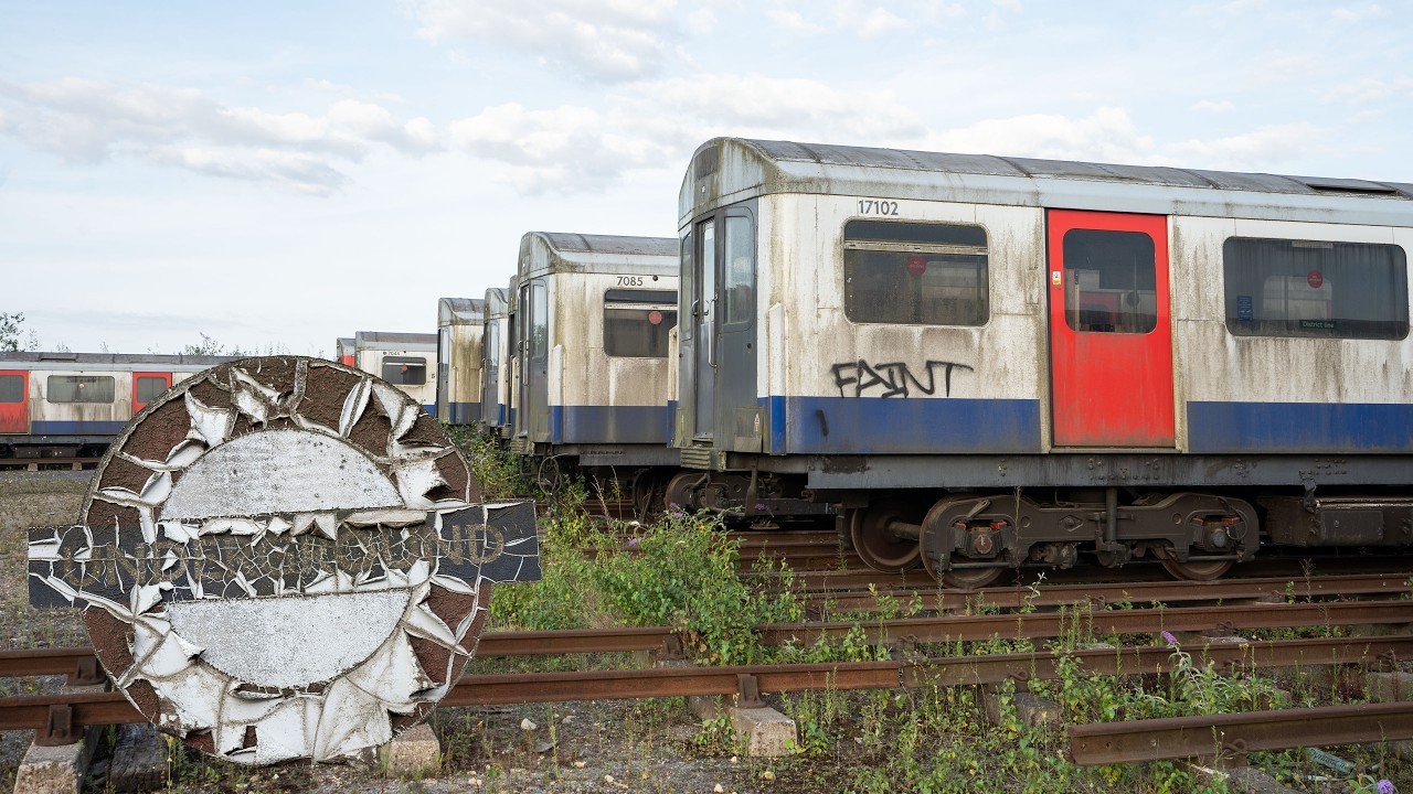Exploring an Abandoned London Tube Train Graveyard