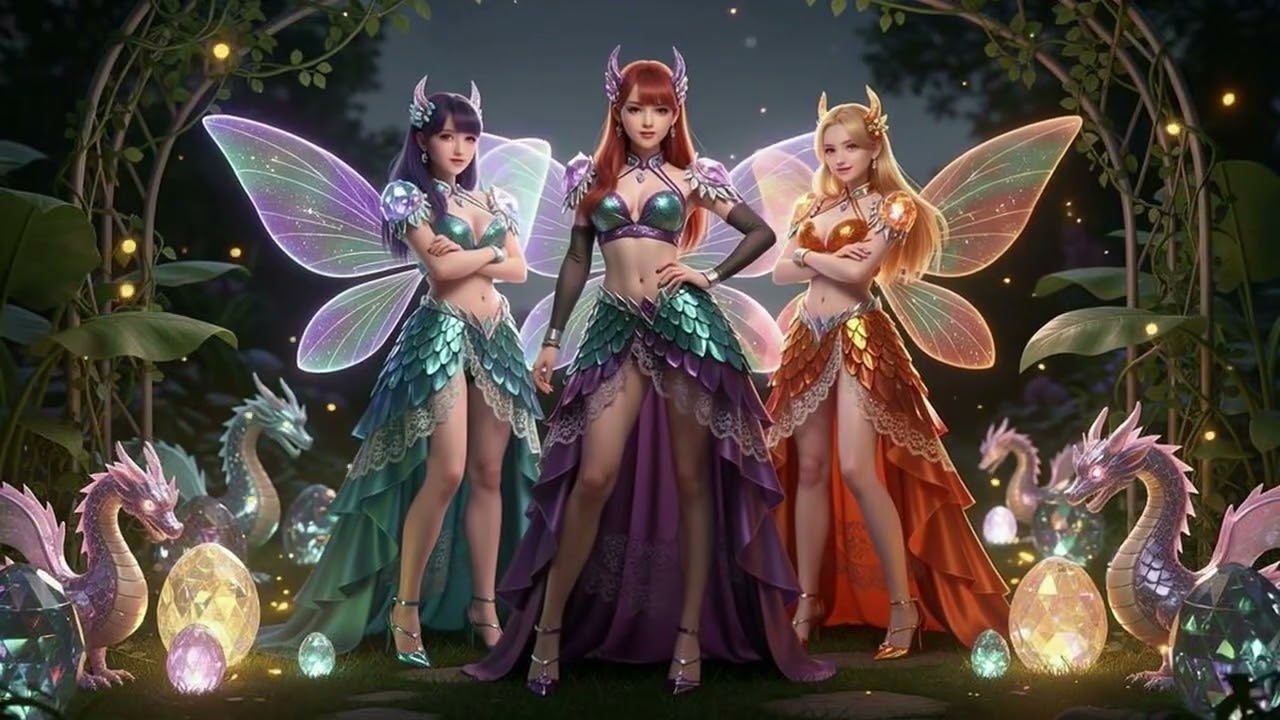 Sleep Instantly in Under 5 Minutes 😴 Dragon Garden Pact 🐉 Crystal Guardians