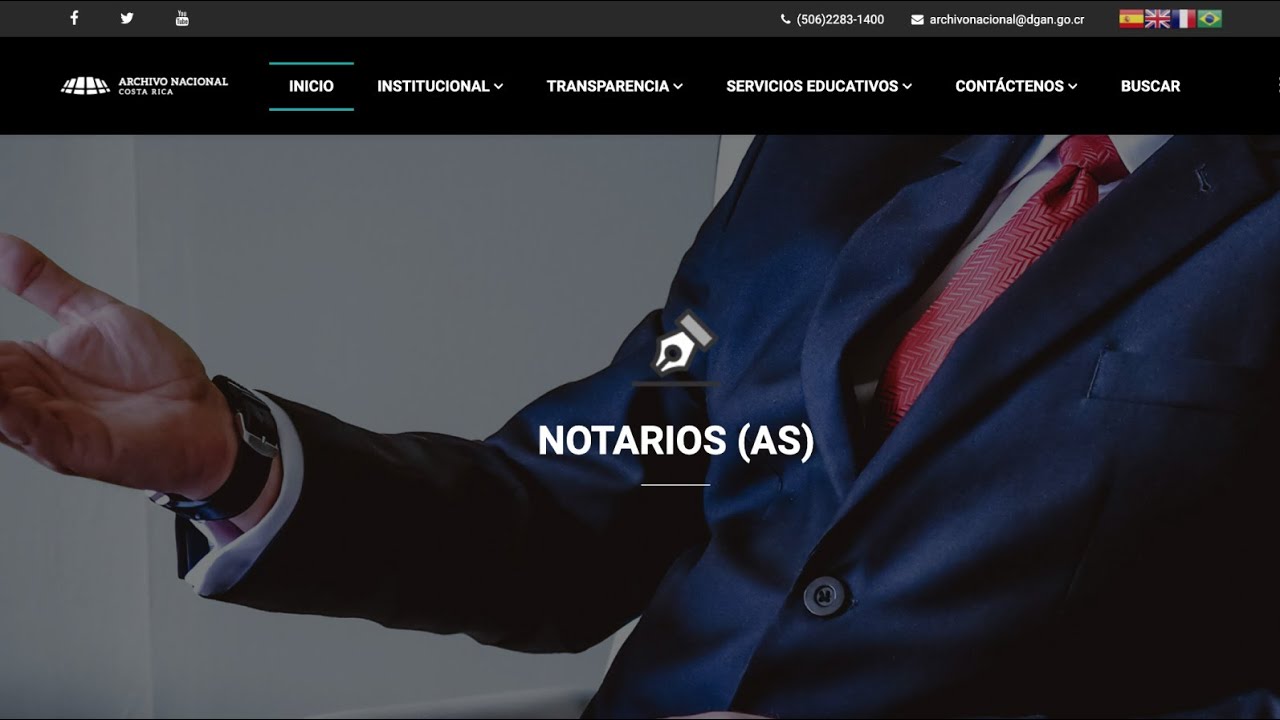 Recursos del nuevo sitio web del Archivo Nacional para notarios (as)