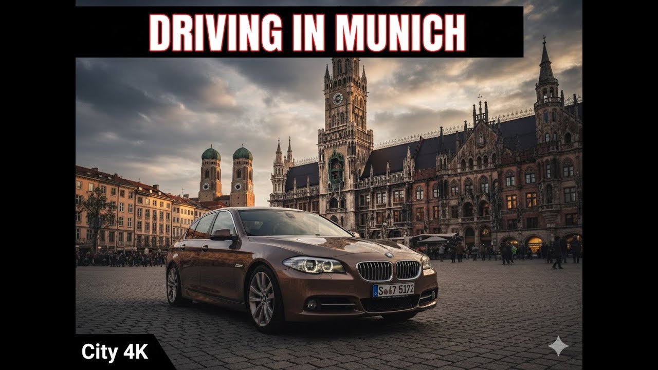 Driving Through Munich | Relaxing City Drive in 4K | BMW POV