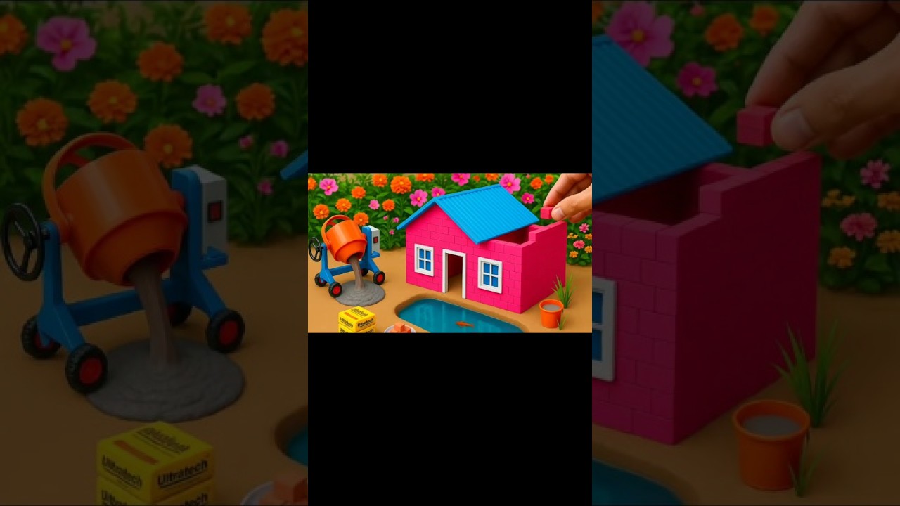 Mini Diy House Build #short#DIYMiniHouse  #MiniatureBuilding  #Shorts  #viral shorts #TrendingNow