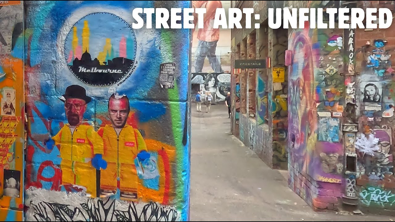 MELBOURNE Graffiti Laneways Walking Tour 4K - Hidden Street Art