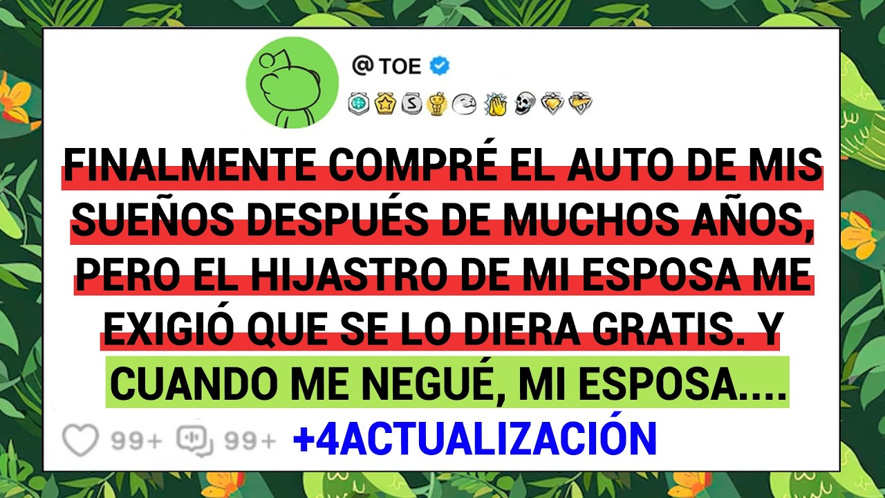 Finalmente Compré El Auto De Mis Sueños Después De Muchos Años, Pero El Hijastro De Mi Esposa .....