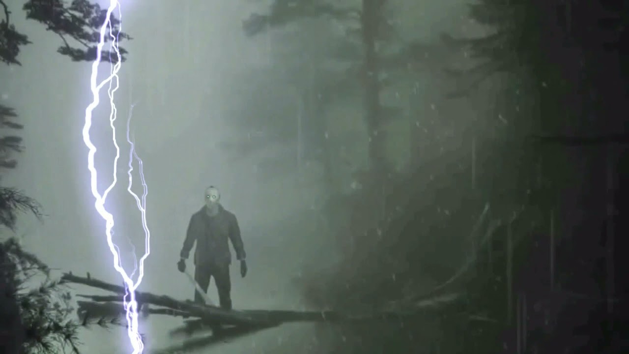 Jason Voorhees Friday The 13th Ambience With Rain and Thunderstorms