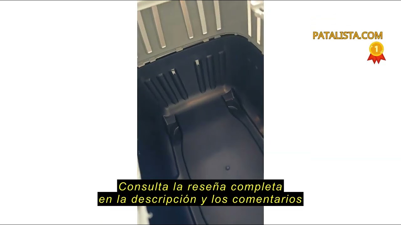 Reseña del lionto Caja de Transporte 58,5x35,5x40 cm, plástico con Rejilla metálica, con asa y Cierr