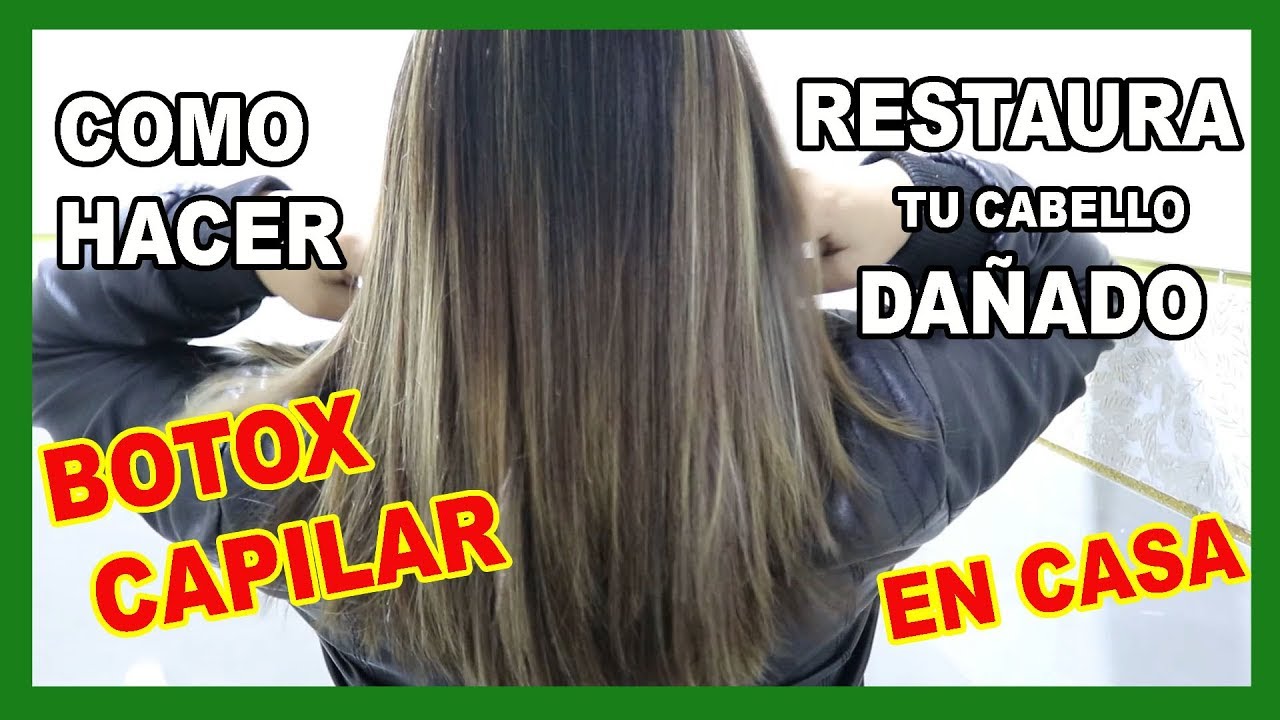 COMO HACER BOTOX CAPILAR EN CASA| RESTRUCTURA E HIDRATA TU CABELLLO