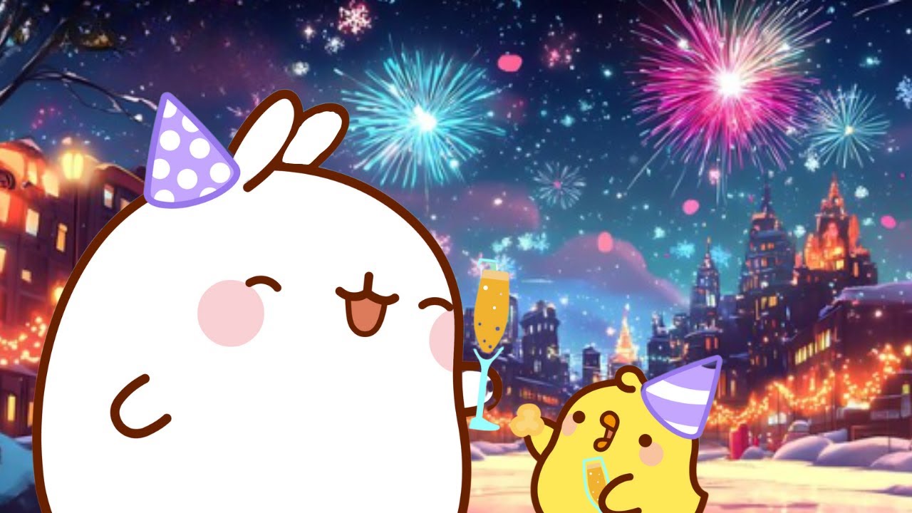 Molang and Piu Piu:  New Year's Eve Fireworks Party🌟