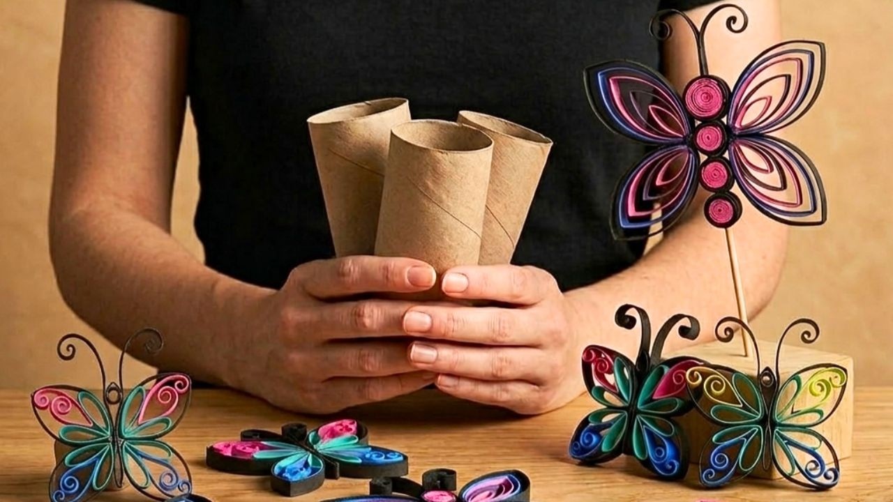 You Should See What I Did with Toilet Paper Rolls! ♻️ 2 Easy Reuse DIY Craft Ideas 🦋