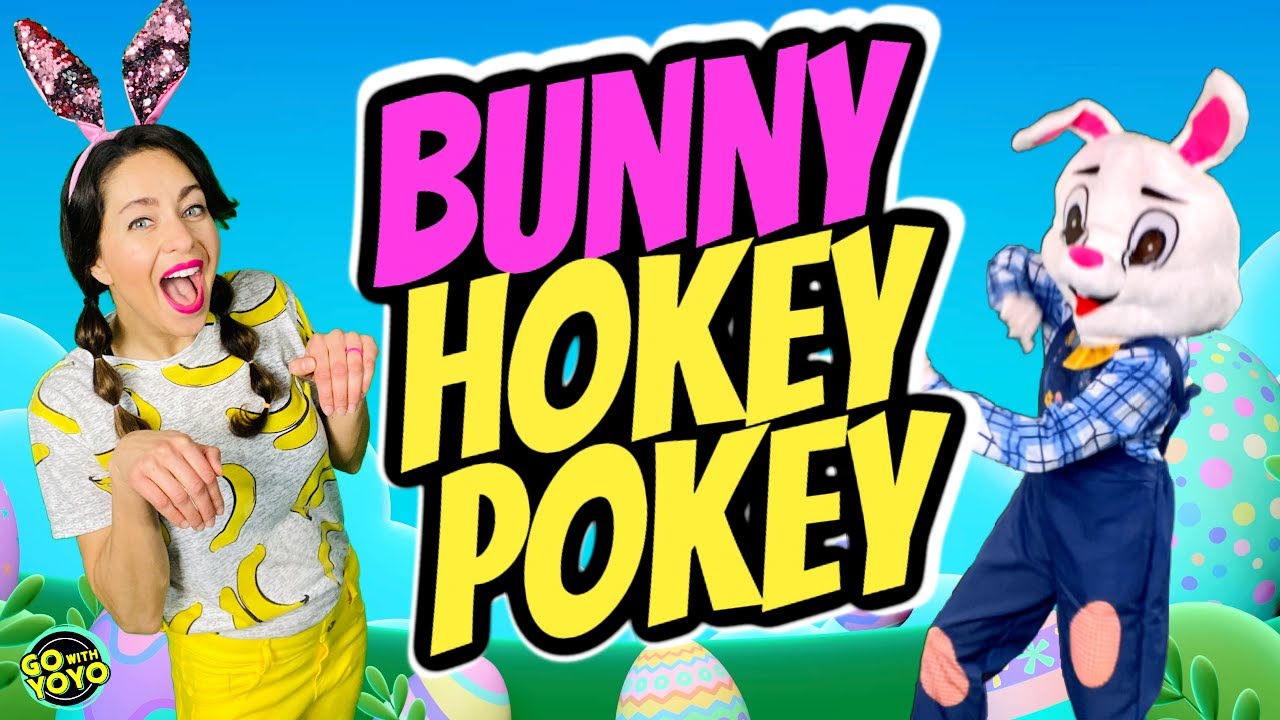 Bunny Hokey Pokey 🐰 Easter Song and Music for Kids!
