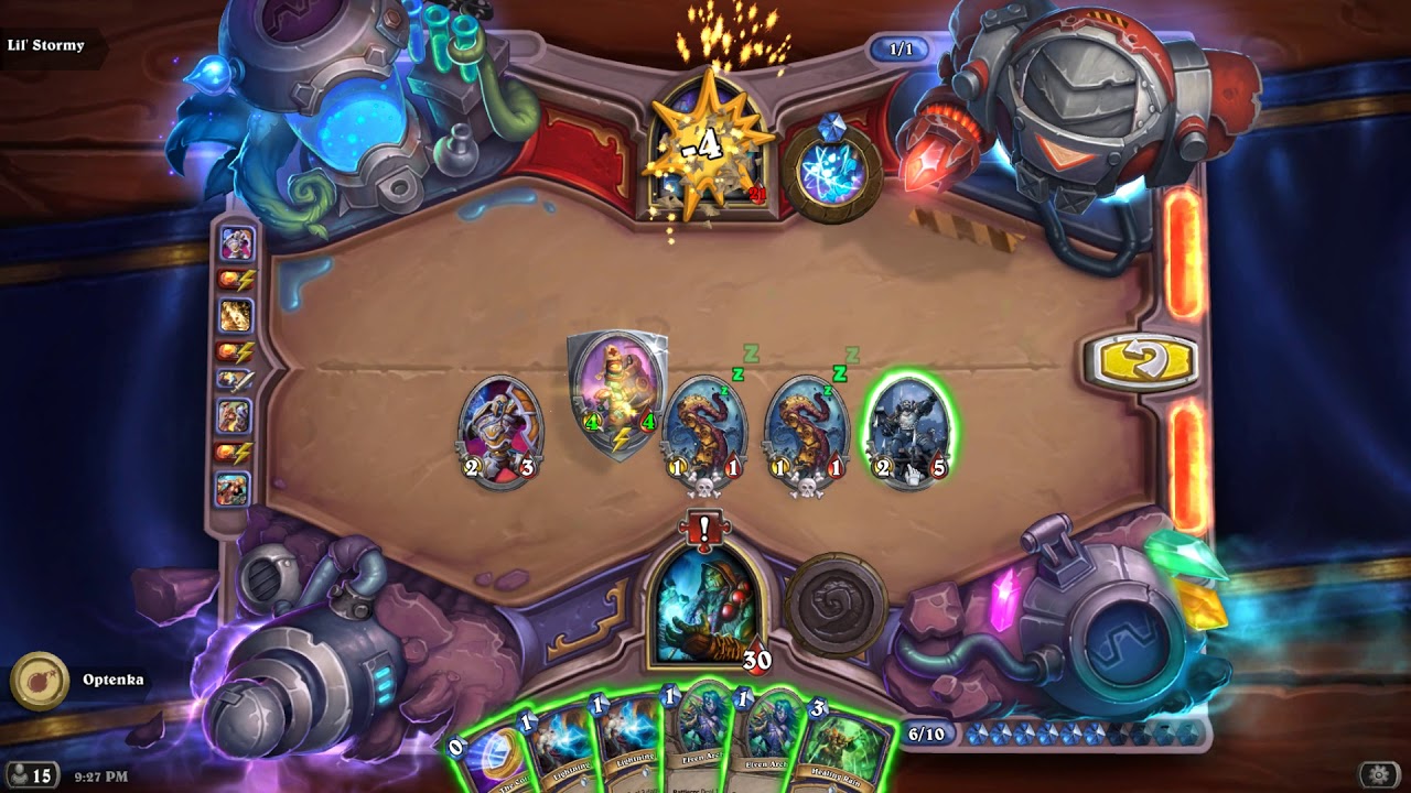 HearthStone Puzzles - Lethal Puzzles, Lil' Stormy walkthrough.