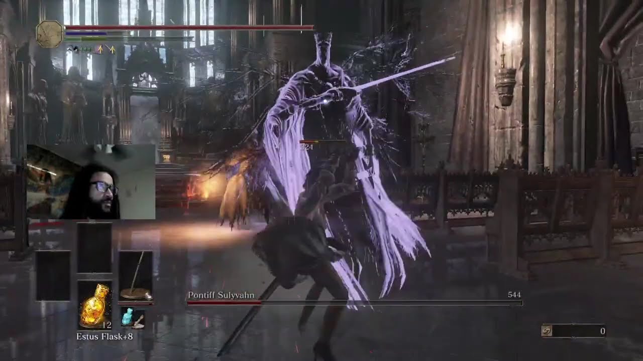 🪬Dark Souls 3: Skill Check Boss Battle Vs. Parrying Pontiff Sulyvahn (First High Lord Wolnir)🪬