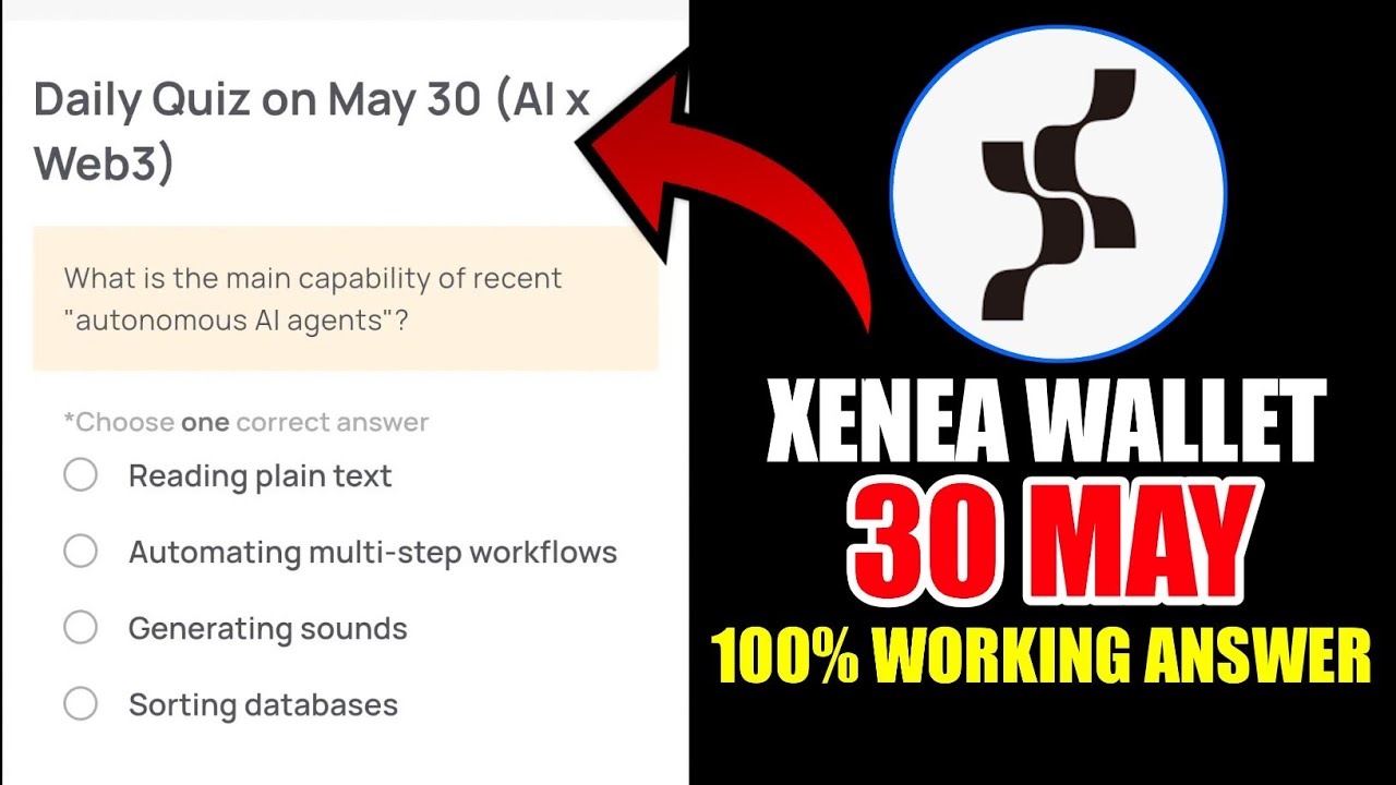 Xenea Wallet Quiz Answer 30 MAY | Xenea Wallet Quiz 30 MAY | Xenea Wallet Voucher Code Today