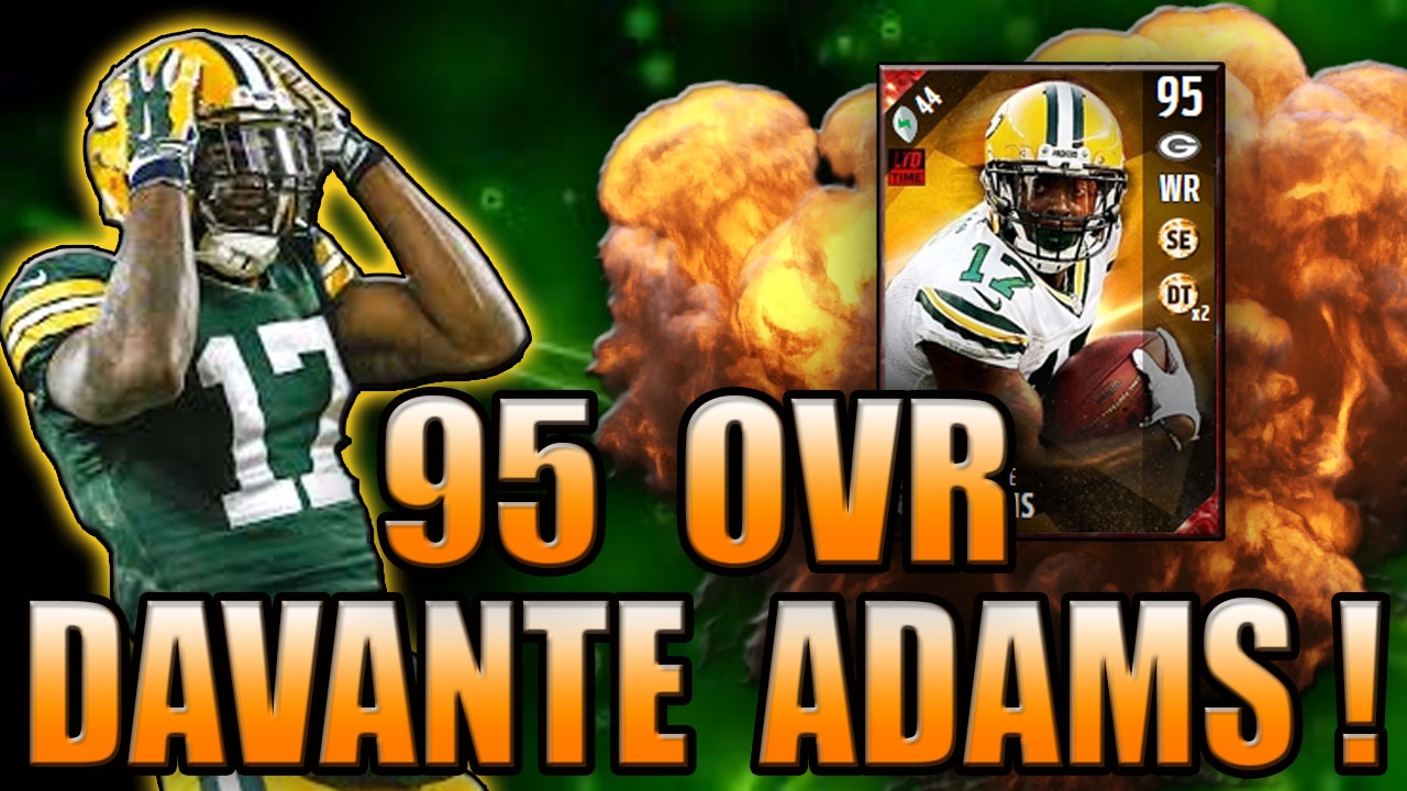 LETS MAKE MADDEN GREAT AGAIN! (95 DAVANTE ADAMS GAMEPLAY) - MADDEN NFL 17 ULTIMATE TEAM