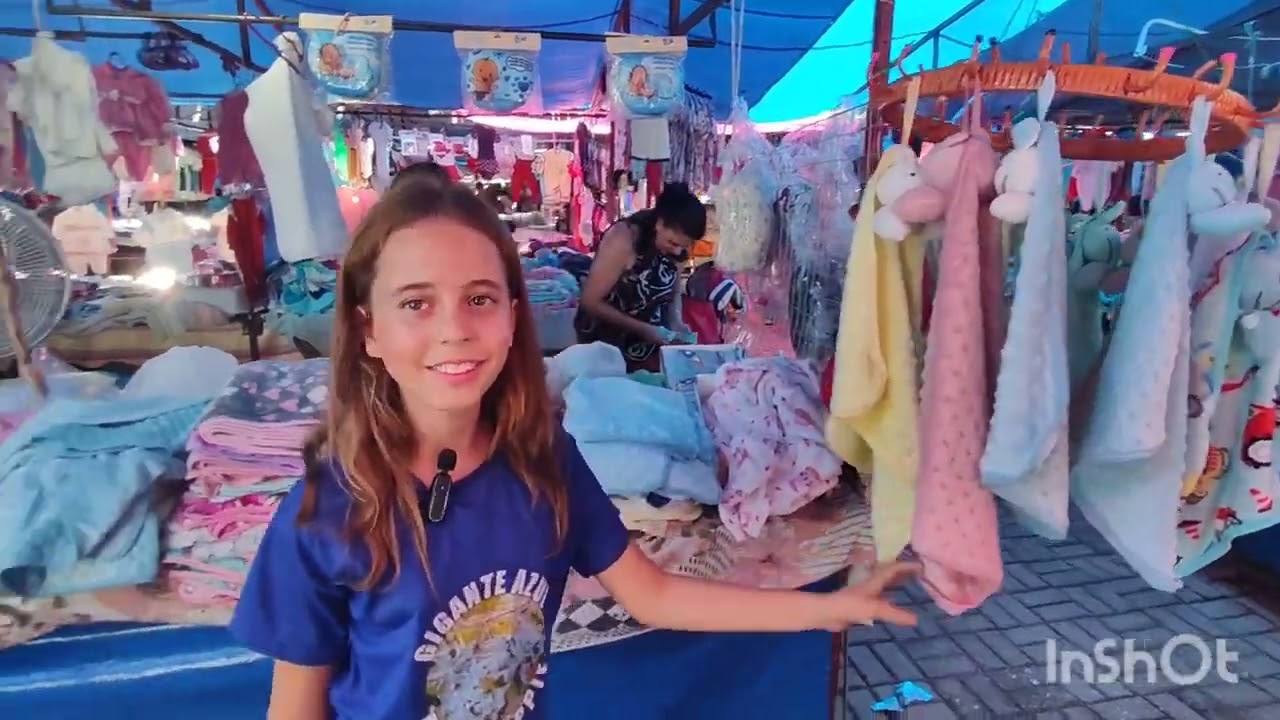 Tur pela ala dos bebês na feira hippie de Goiânia. #bebe #atacado #infantil #roupasdebebe