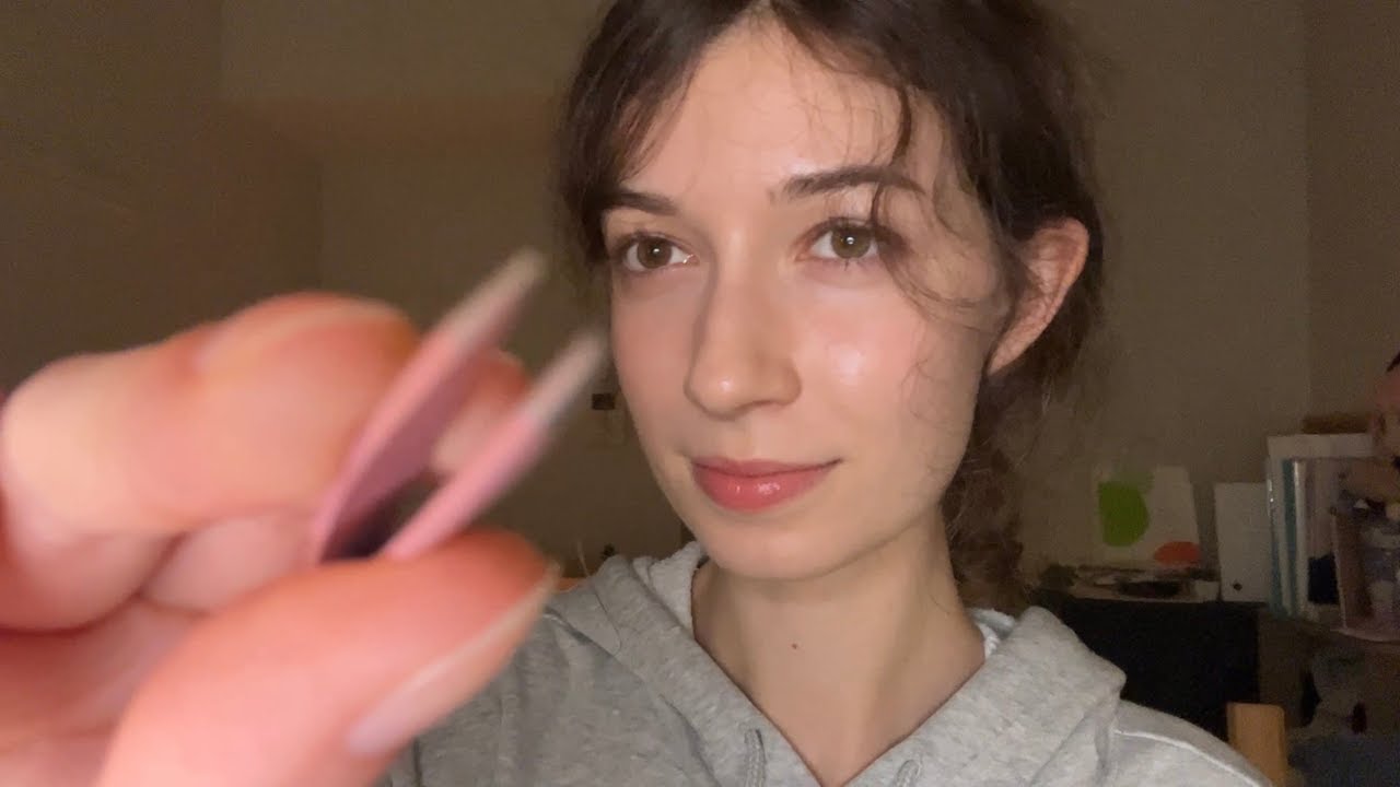 ASMR removing something from your eye (soft spoken lofi)