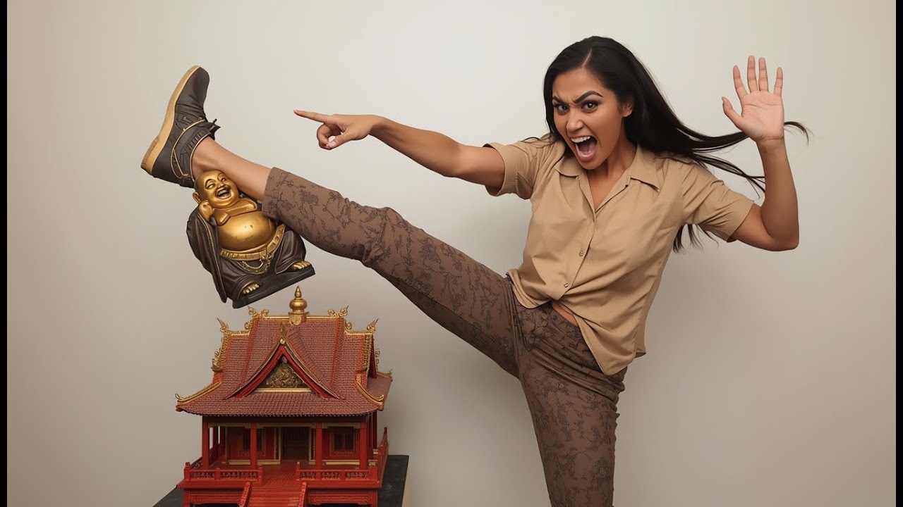 หญิงสาวเตะถาดบูชาที่ศาลพระเงินพระทอง | 7 วันต่อมาธุรกิจพังทลายโดยไม่มีคำอธิบายหรือเวอร์ชันแรงขึ้น: