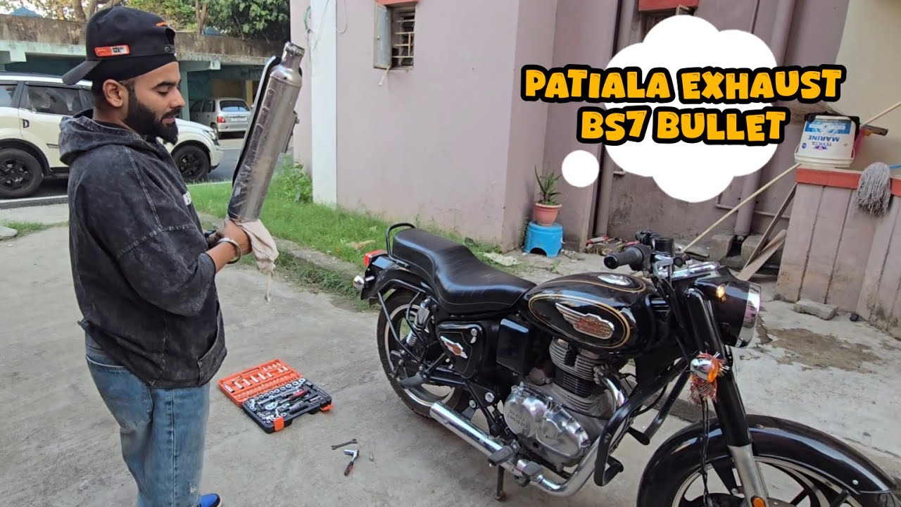Installed Patiala Exhuast In Bullet 350 zbs7 standard || OMG 😍