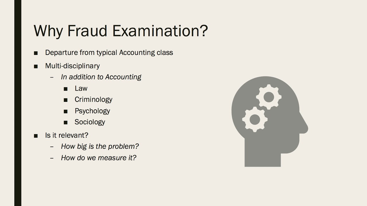 Fraud Examination Introduction