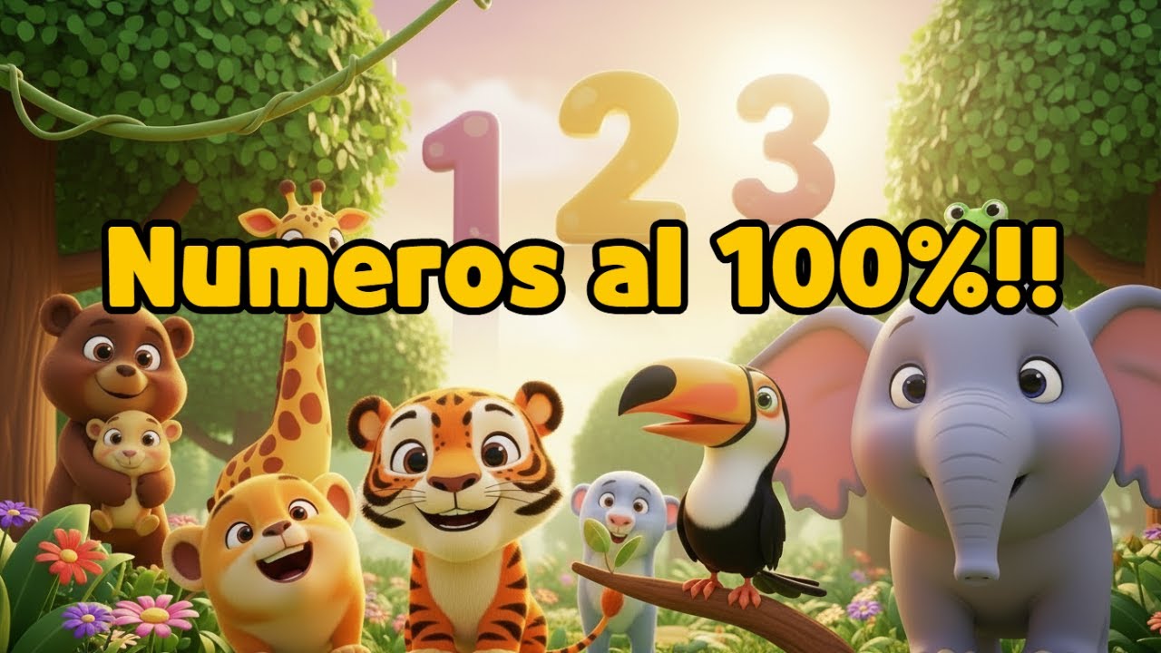 1, 2, 3 Aprende a Contar con Animales🦁🎵