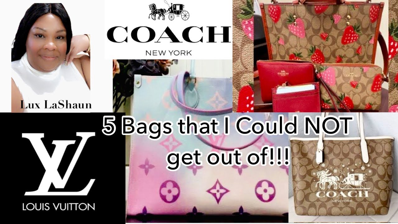 Surprise I’m Back!!! My Top 5 Bags I Carried in 2024🩷 | Coach | Louis Vuitton & More