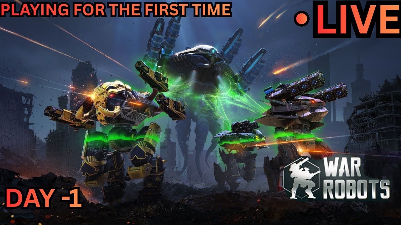 PLAYING WAR ROBOTS FOR THE FIRST TIME LIVE | WAR ROBOTS CHILL LIVE STREAM DAY 1 #warrobotslive