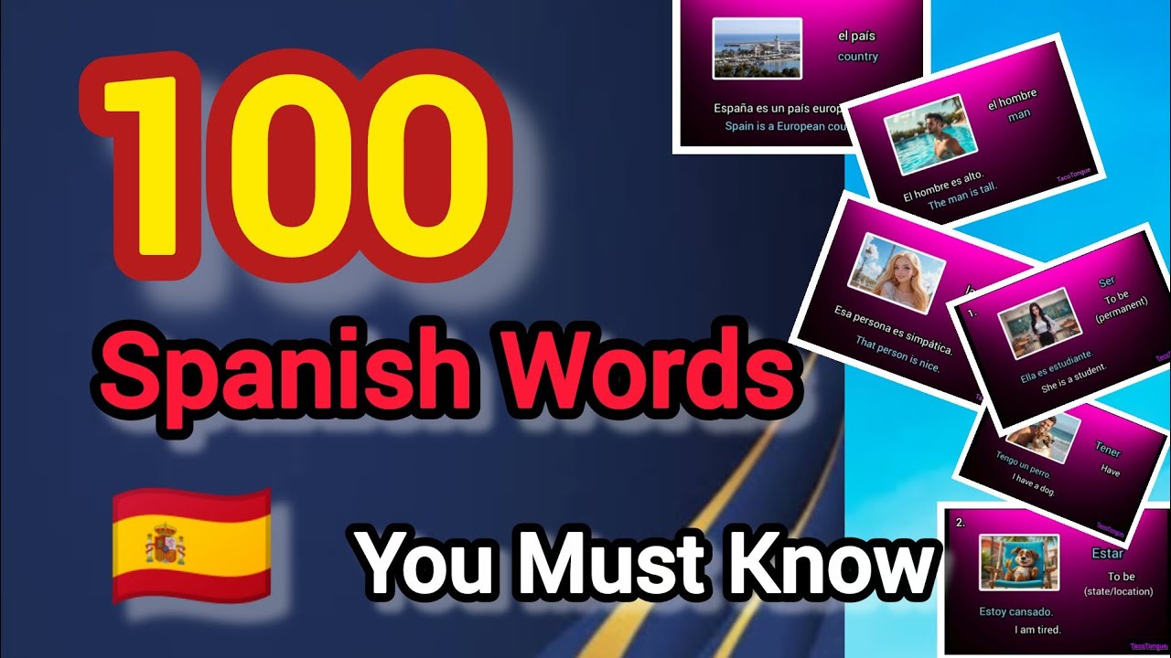 100 Spanish Words You NEED to Know as a Beginner 🇪🇸 