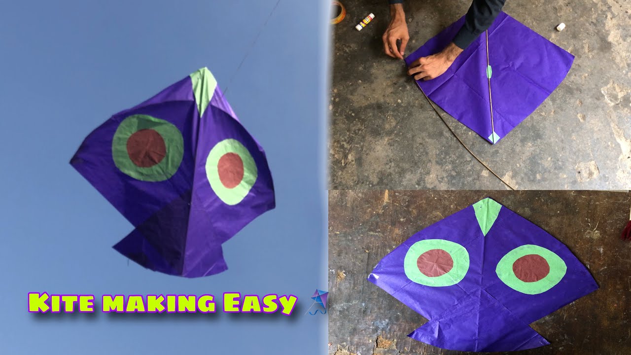 New Design Kite Making At Home | Easy Step By Step| How to Make a kite 