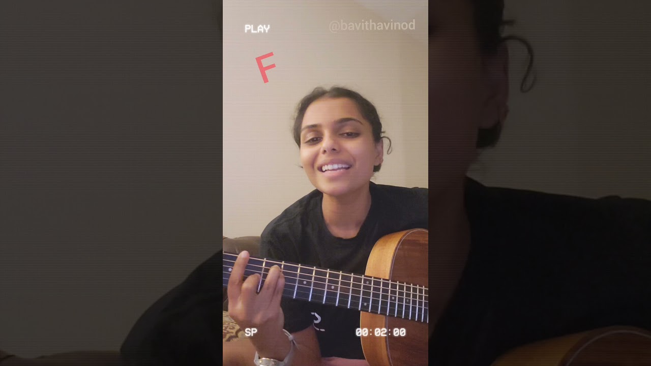 Hotel California with Guitar Chords -  Cover by Bavitha Vinod