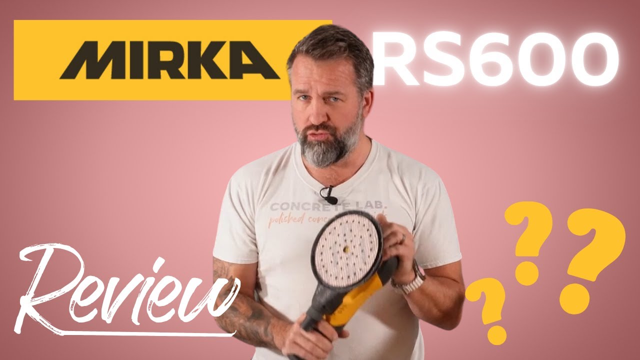 Testing the New Mirka RS600 on Microcement | The Ultimate Sanding Machine ?