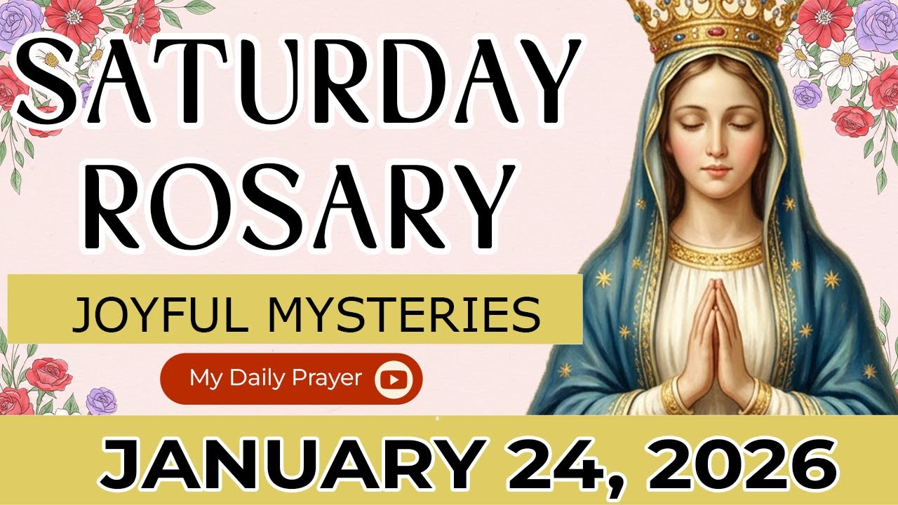 HOLY ROSARY  SATURDAY💛 JOYFUL MYSTERIES OF THE ROSARY🌹       JANUARY 24, 2025 | GOD IS NEAR
