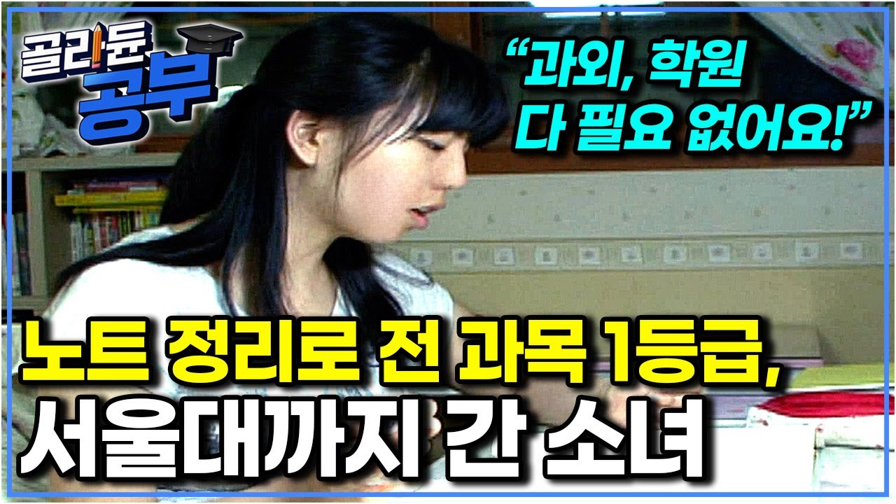 “이 방법을 찾은 건 굉장한 행운이에요” 초등학교 때부터 1등을 놓친 적 없는 학생의 특별한 노트 정리법. 서울대 가서도 이렇게 공부한다고..｜골라듄공부
