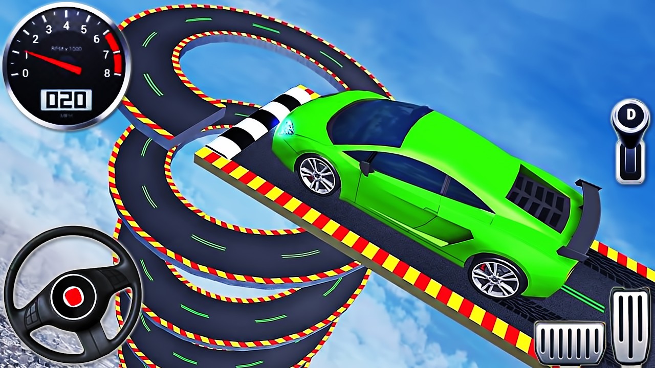 Car Extreme Car Stunt Beam Derby 3D - GT Mega Ramp Car Racing Simulator - Android GamePlay