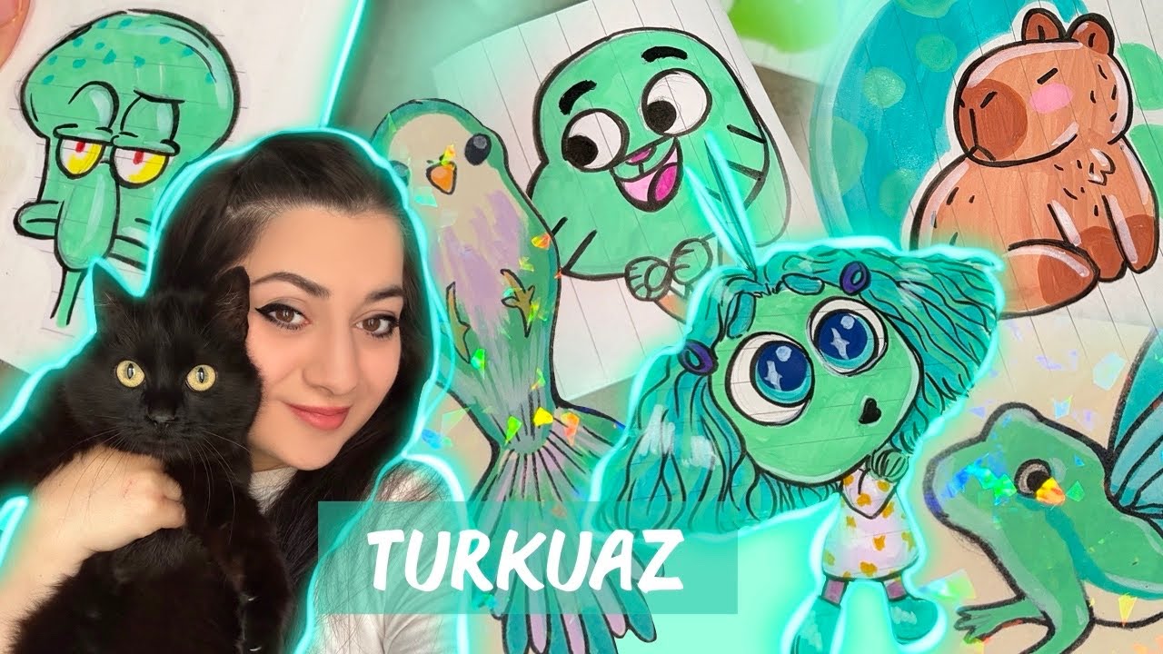 BIR GÜN SADECE TURKUAZ!🩴🐬🧼 Labubu açılışı! [vlog] #squishy #blindbag 