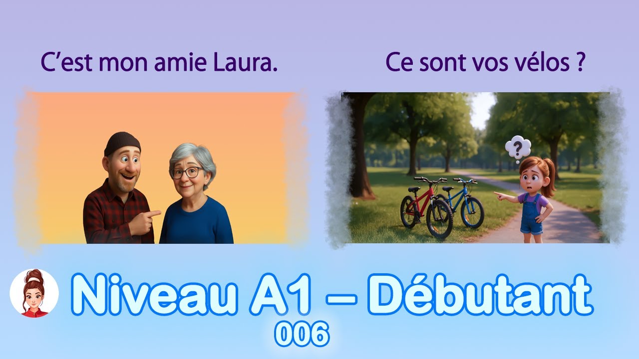 🇫🇷  Shadowing  Phrases avec “C’est : Ce sont” en français  Niveau A1