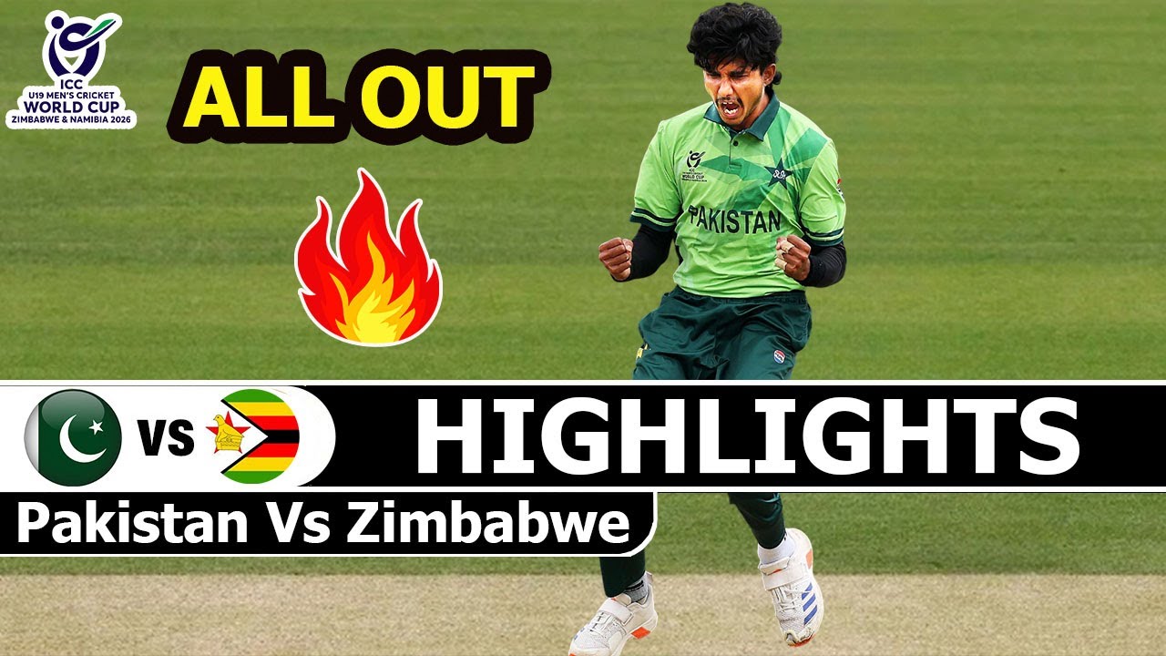 Pakistan Vs Zimbabwe U19 ICC Cricket World Cup 19th Match Highlights 2026 | Pak VS Zim