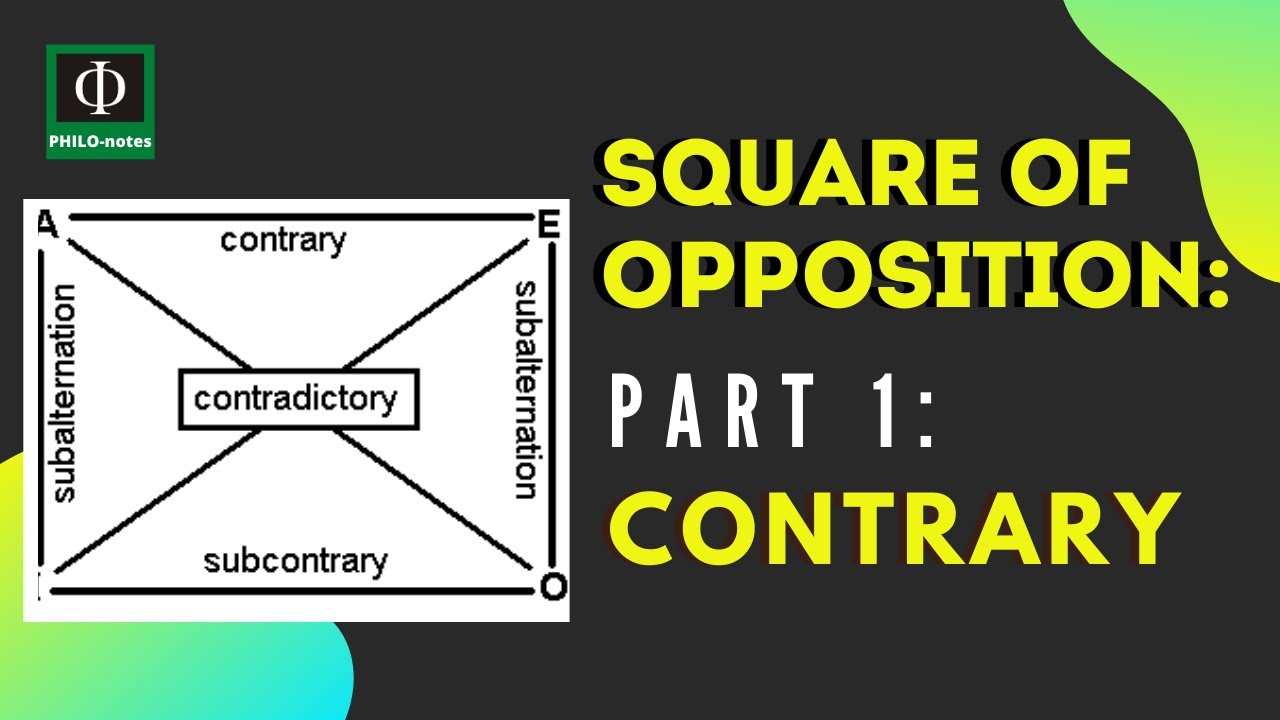 Square of Opposition (Part 1): Contrary