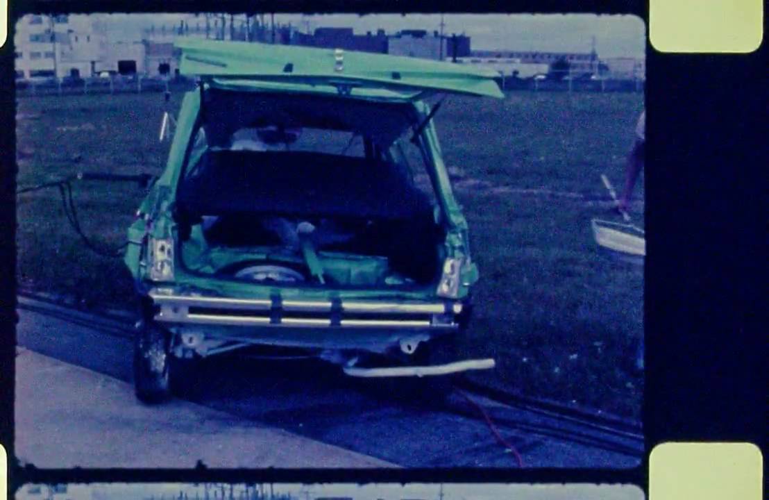 Rear crash test ford fiesta mk1 1979