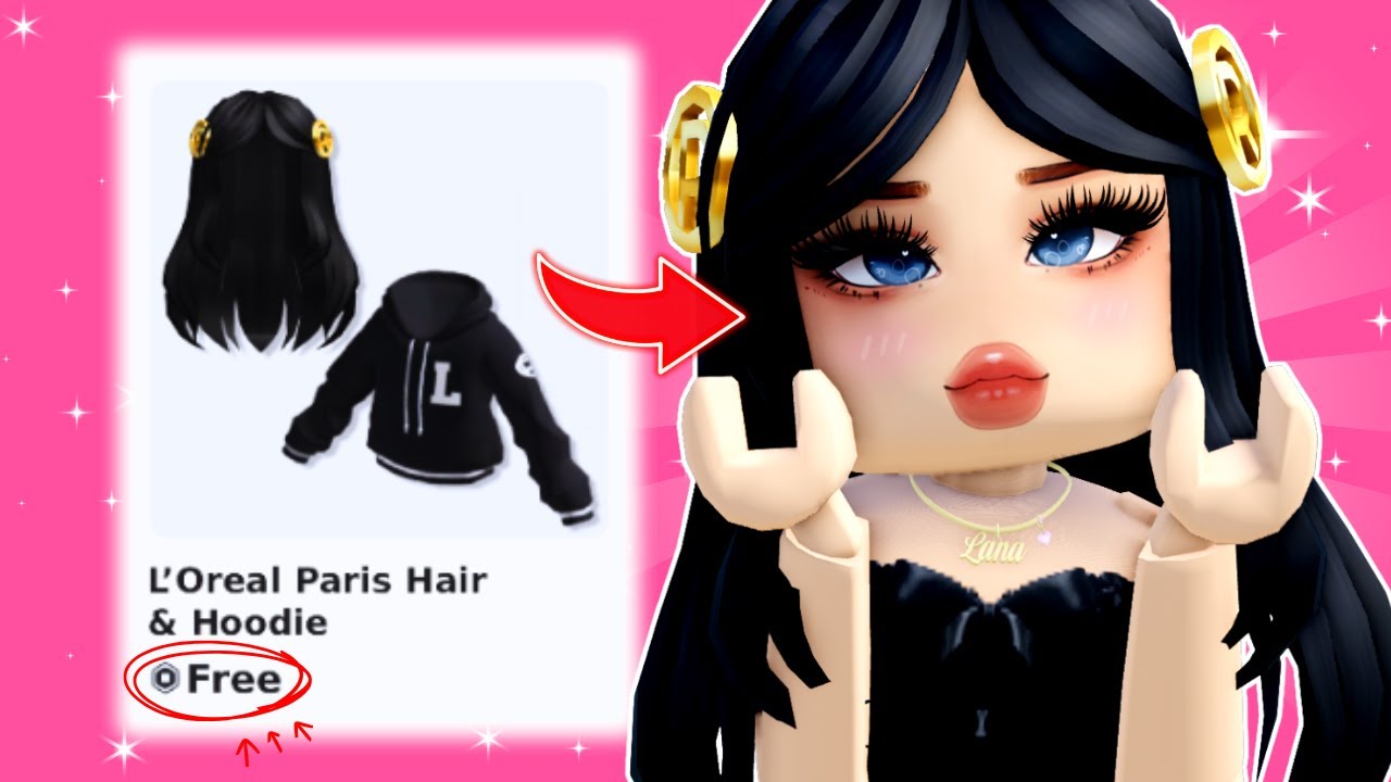 🎁 Получите БЕСПЛАТНЫЕ волосы и худи L'Oréal в Roblox — пошаговое руководство ✨