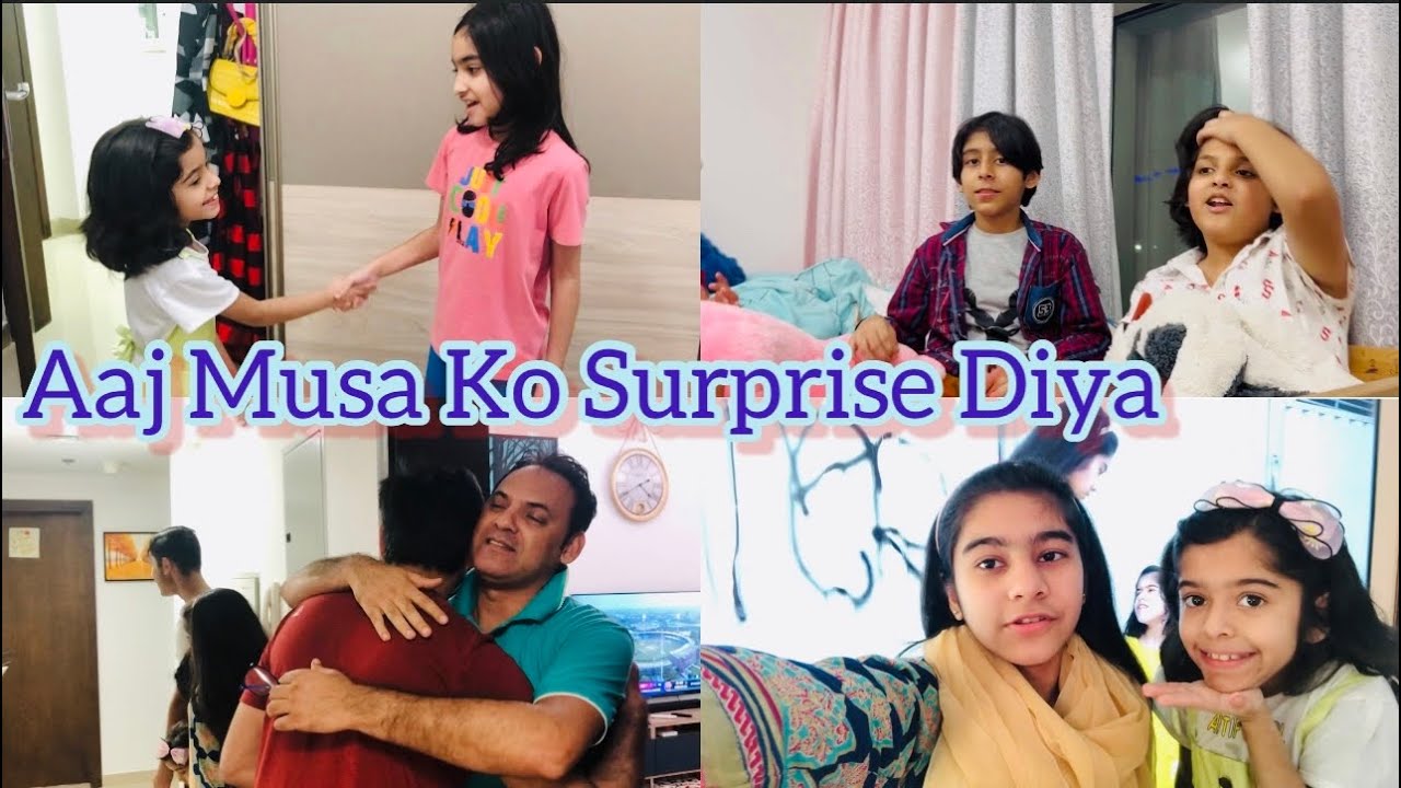 Aaj Musa Appi Aur Zum Zum Ko Diya Surprise 🥰|| Mamu Ko Milne Gaye ||#subscribe @fizzahsfamily