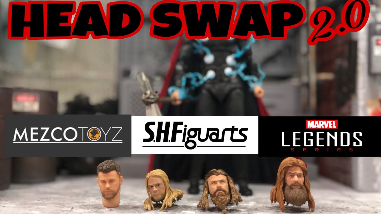 HEAD SWAP 2.0: Mafex Thor from Infinity War with Mezco, SH Figuarts and Marvel Legends Thor Head