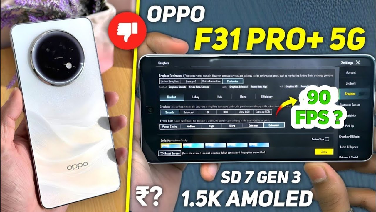 Oppo F31 Pro+ 5G ( Super Tough Phone But at What Costs!!😭) BGMI/PUBG Gaming Review 
