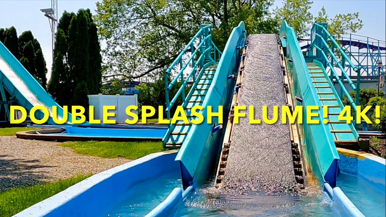 Dutch Wonderland Double Splash Flume Front Row POV! 4K!