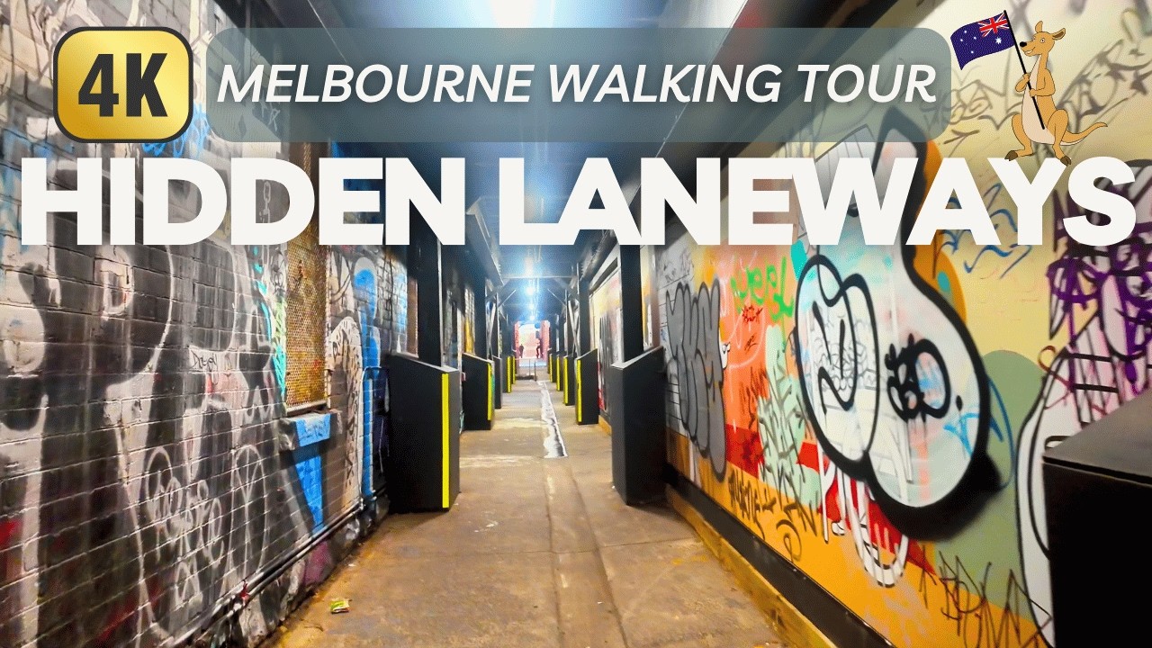 Immersive Melbourne Laneways Walking Tour (4K 60fps): Flinders Square to Queen Victoria Market