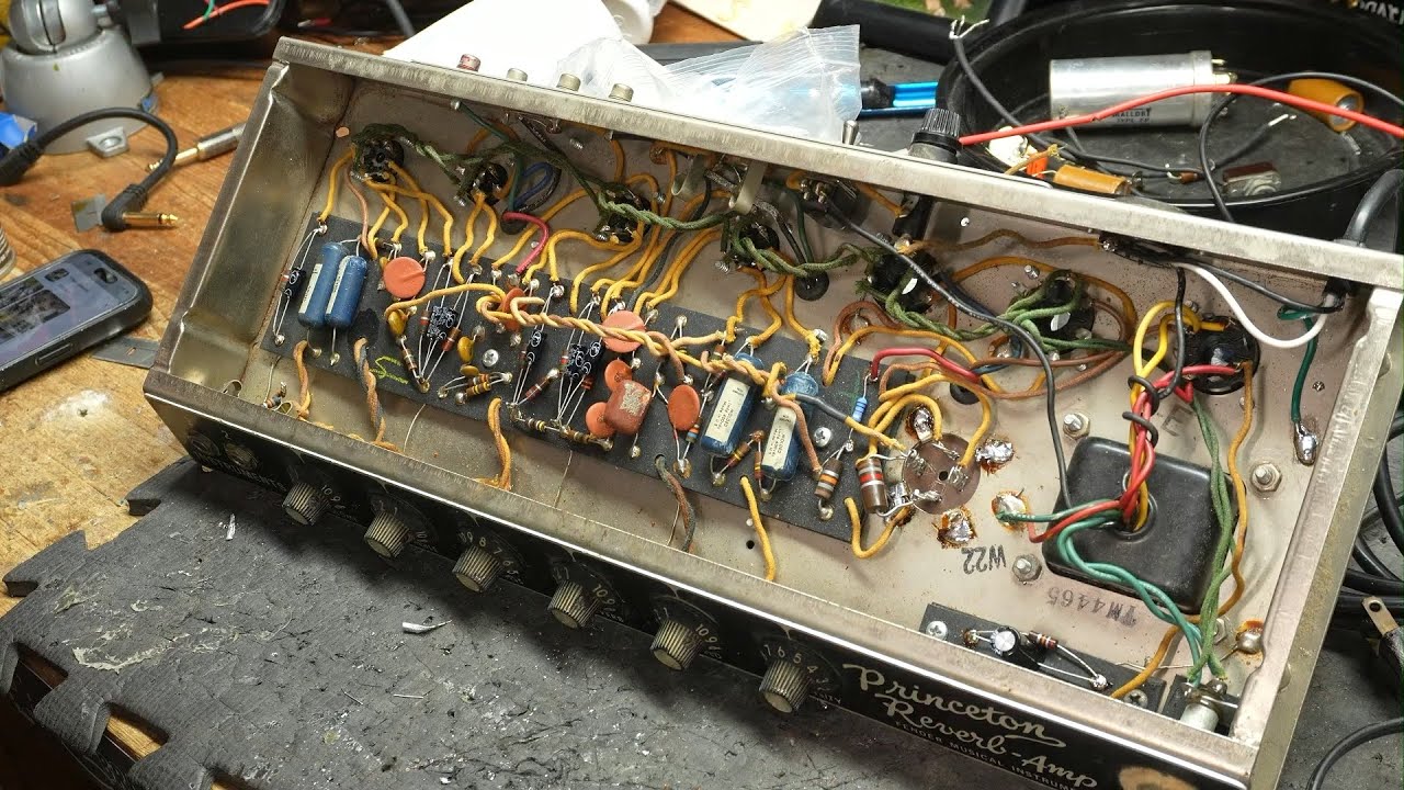 1965 Fender Princeton Reverb Deep Clean and Service